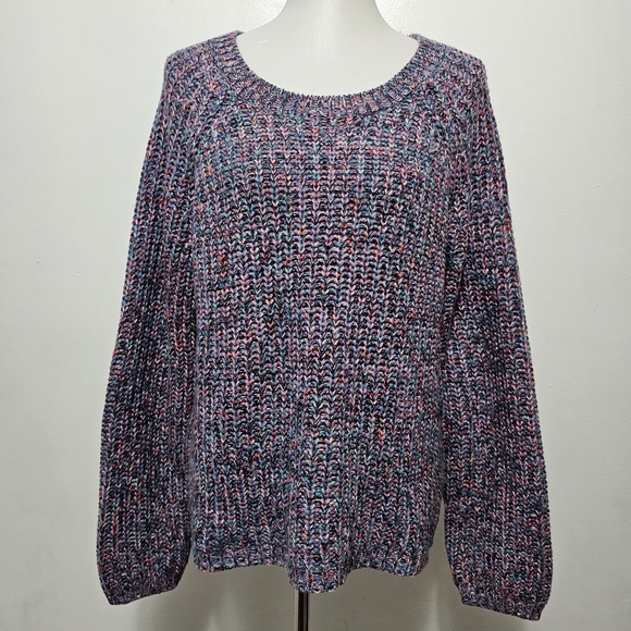 Maurices Multicolor Crewneck Pullover Sweater Size Large - Picture 2 of 8